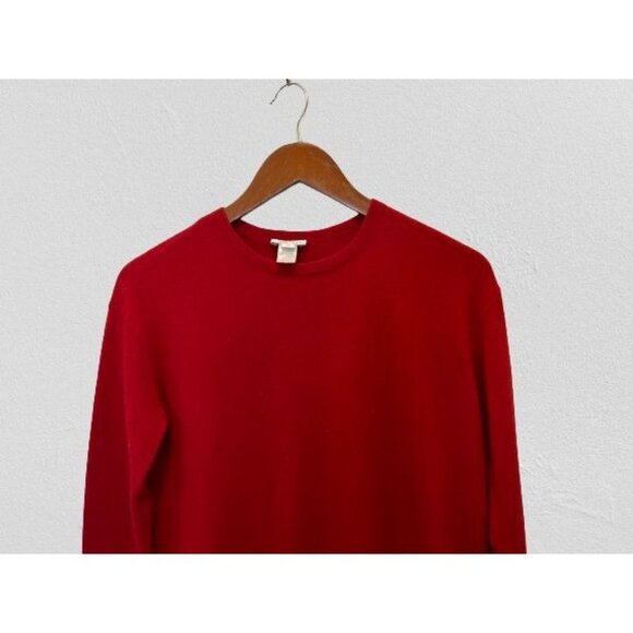 J. Jill Cashmere Sweater Red Tunic Crewneck Long Sleeve Size XSmall - Picture 3 of 6